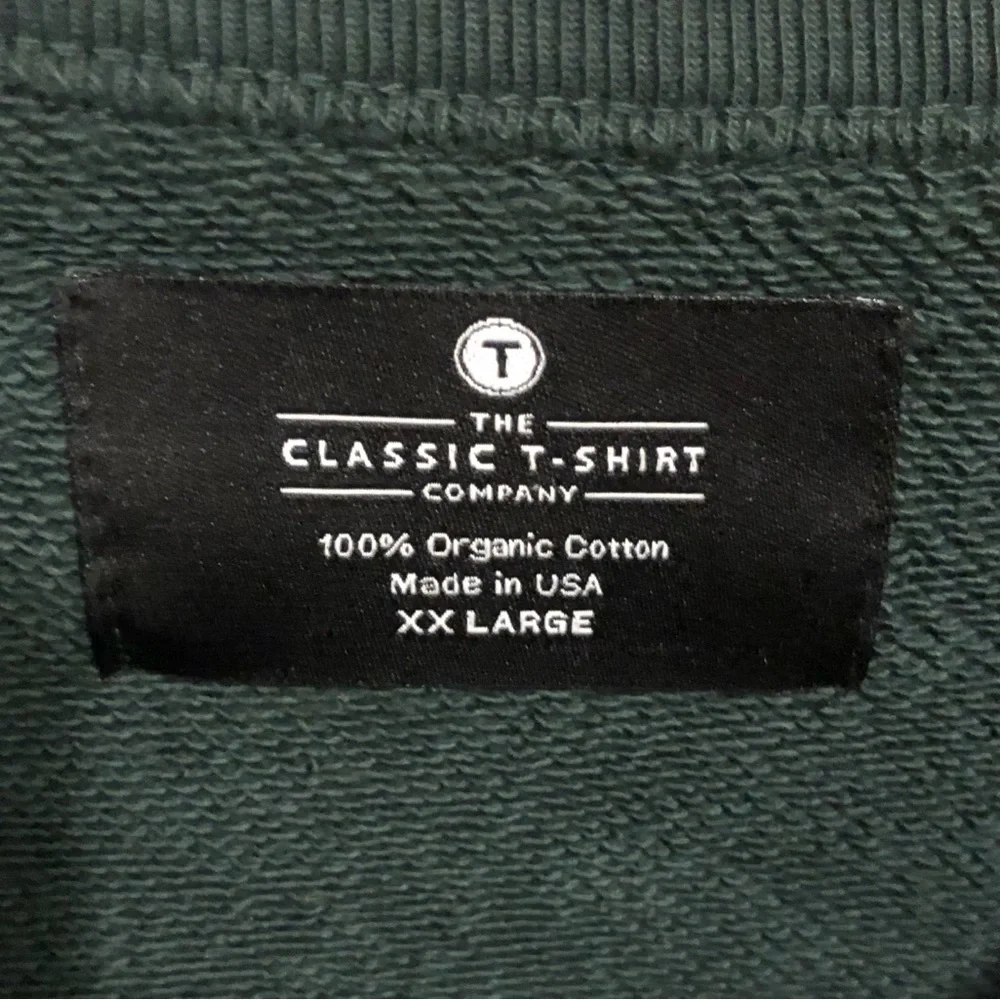 The Classic T-Shirt Company French Terry Short Sleeve Box Tee Sweatshirt XXL - Picture 10 of 11
